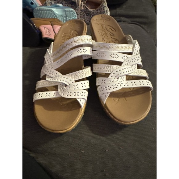Skechers Women's Beverlee Strapped Sandals White Size 9 - Picture 5 of 12
